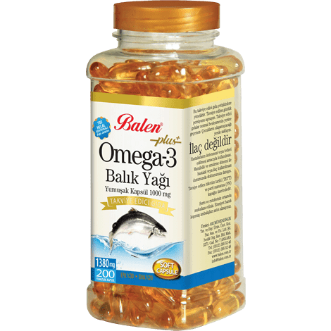 Balen Omega3 Balık Yağı 1380 mg 200 Kapsül